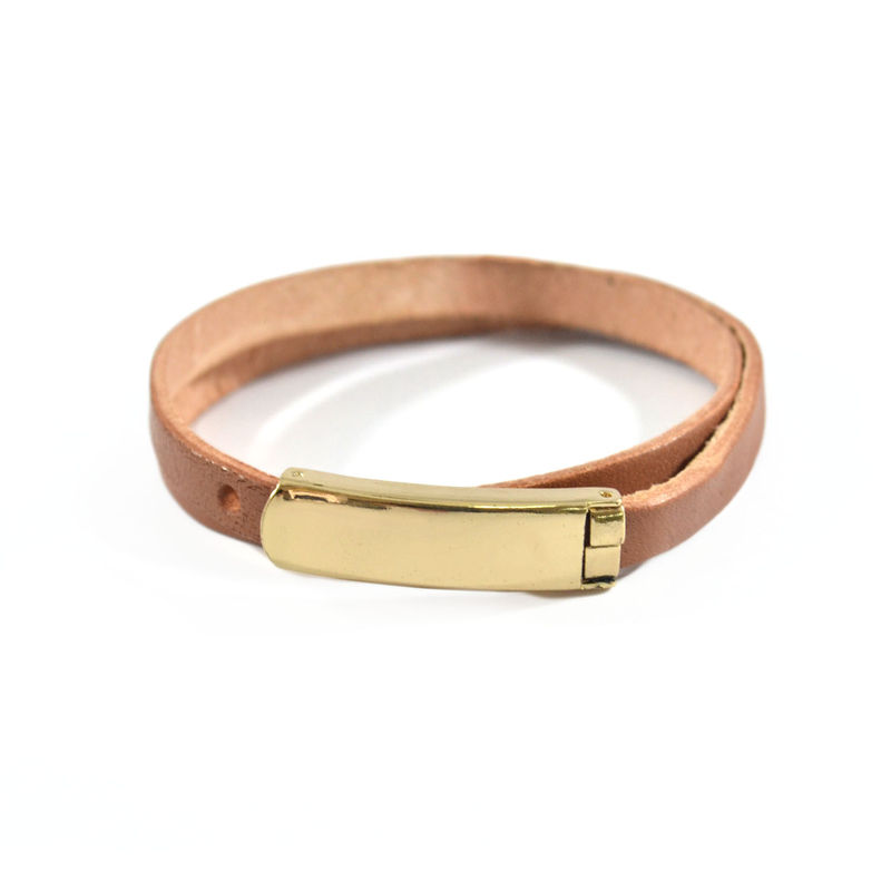 FAUX LEATHER BELT BRACELET - product image  