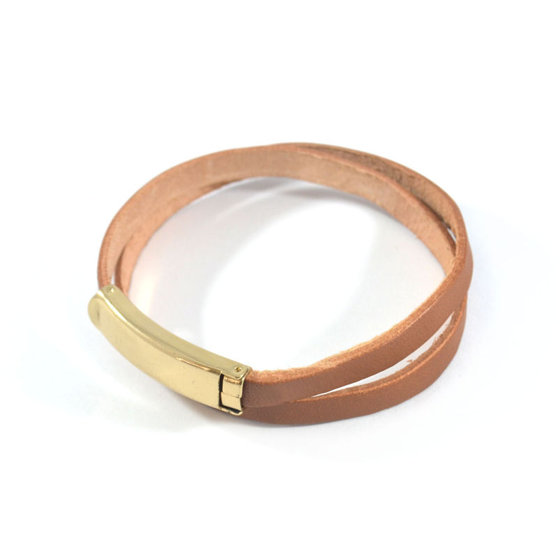 FAUX LEATHER BELT BRACELET - product image  