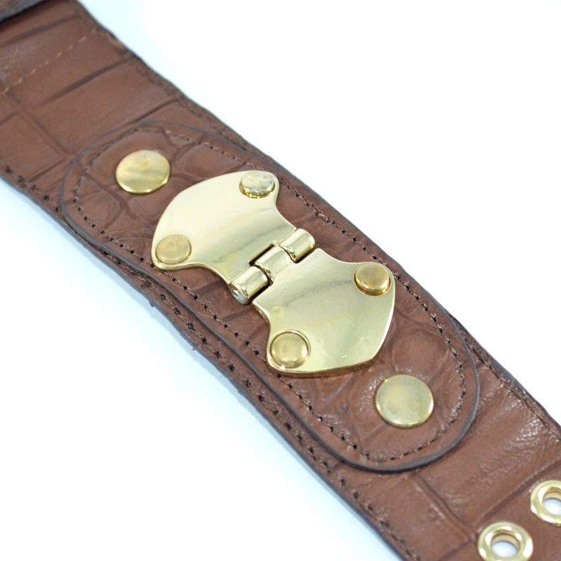 FAUX LEATHER  METAL DECOR BRACELET - product image  