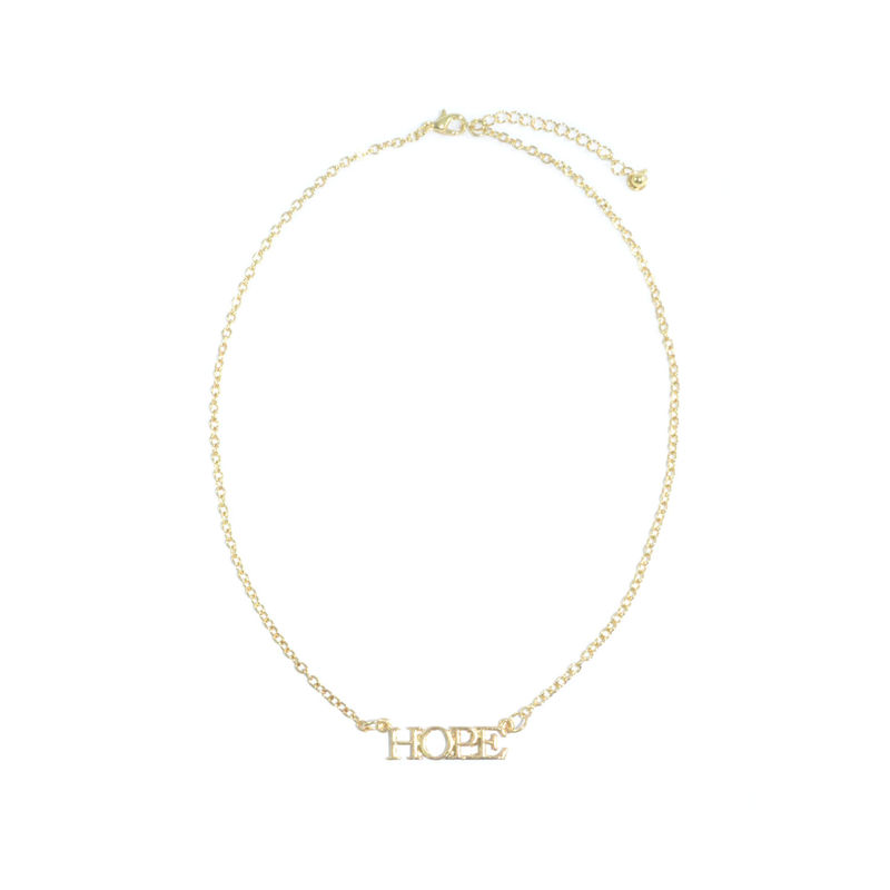 FAITH LOVE HOPE MESSAGE NECKLACE - product image  