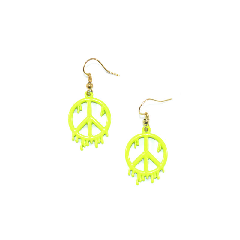 DRIPPING PEACE DROP EARRINGS - product image  