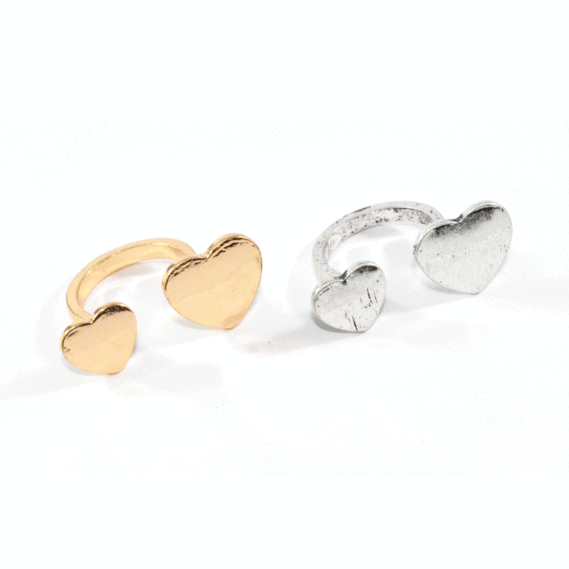 DOUBLE HEART RING - product image  