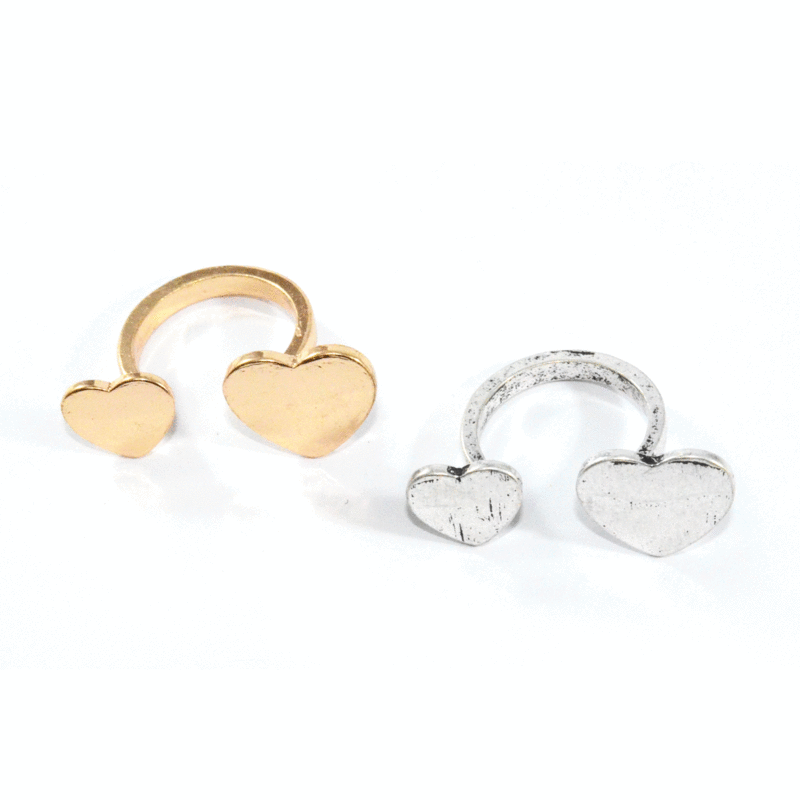 DOUBLE HEART RING - product image  