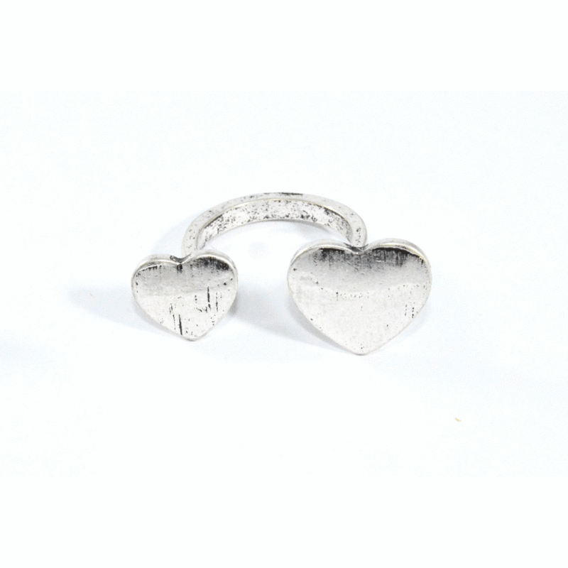 DOUBLE HEART RING - product image  