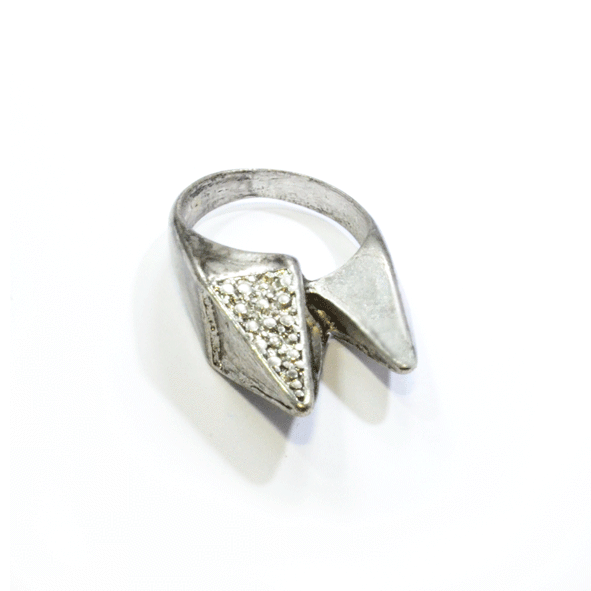 DOUBLE DOTTY SPIKE RING - product image  