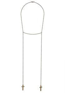 DOUBLE CROSS NECKLACE - product images