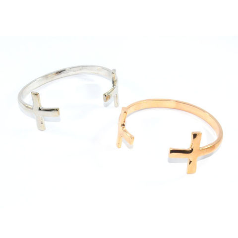 DOUBLE,CROSS,BANGLE