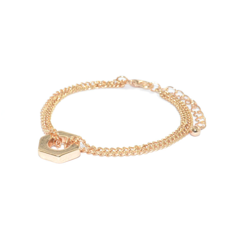 DOUBLE CHAIN NUT BRACELET - product image  