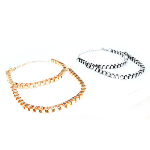DOUBLE CHAIN METAL STYLE BRACELET - product image  