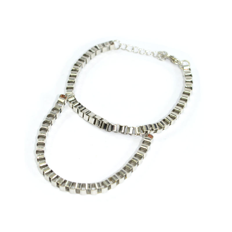 DOUBLE CHAIN METAL STYLE BRACELET - product image  