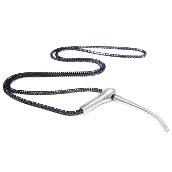 DARK CHAIN BONE-LIKE ADJUSTABLE NECKLACE - product image  