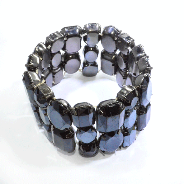 DARK BLUE CRYSTAL BRACELET - product image  