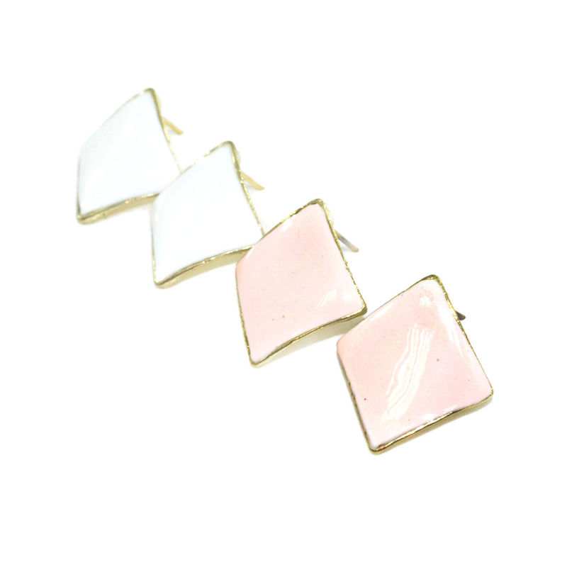 CURVE SQUARE EARRINGS - product image  