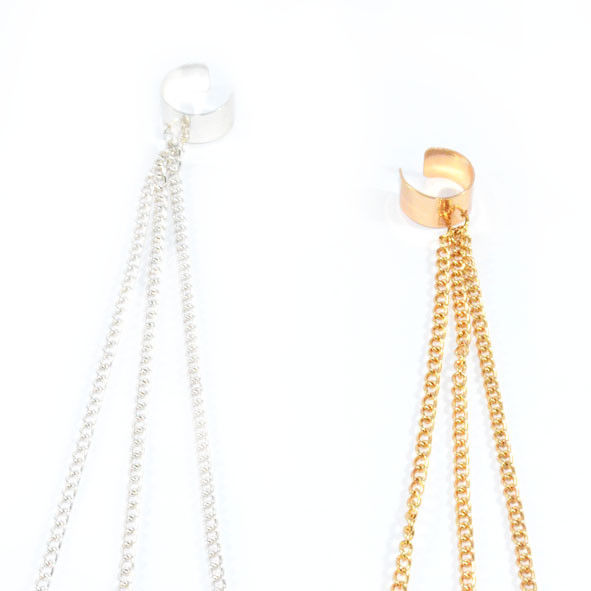 CUFF AND CHAIN EARRING - product image  