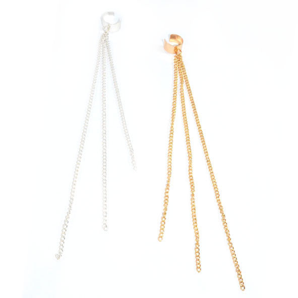 CUFF AND CHAIN EARRING - product image  