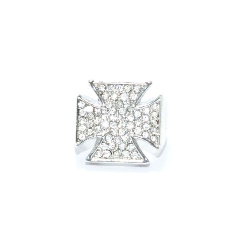 CRYSTALS CROSS RING - product image  