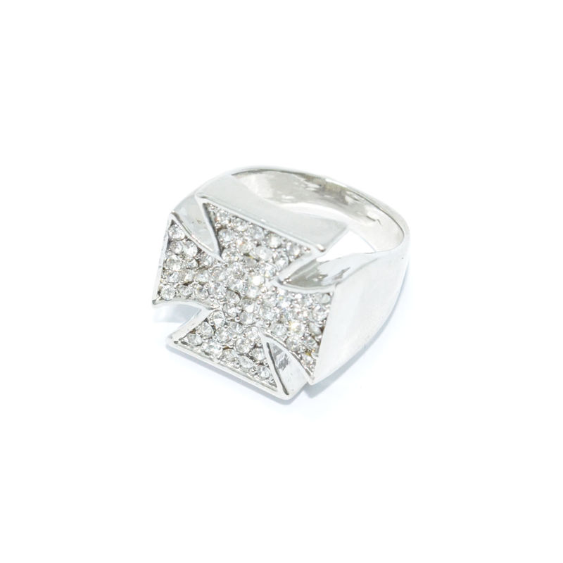 CRYSTALS CROSS RING - product image  