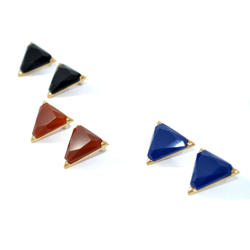 CRYSTAL TRIANGLE EARRINGS - product image  