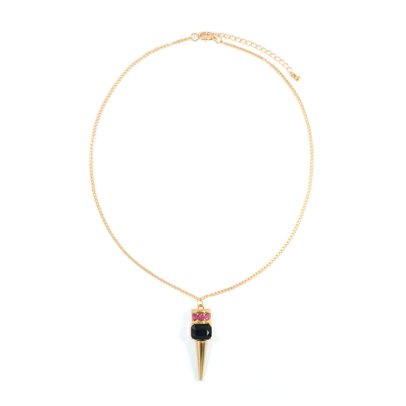 CRYSTAL SPIKE PENDANT NECKLACE - product image  