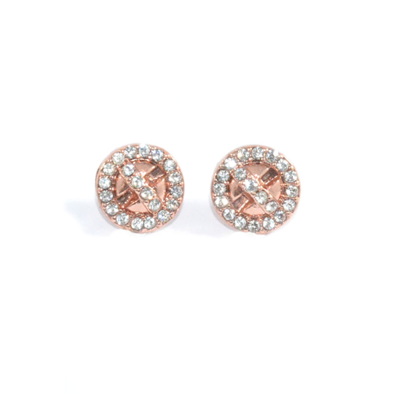 CRYSTAL SCREW EARRINGS - product image  