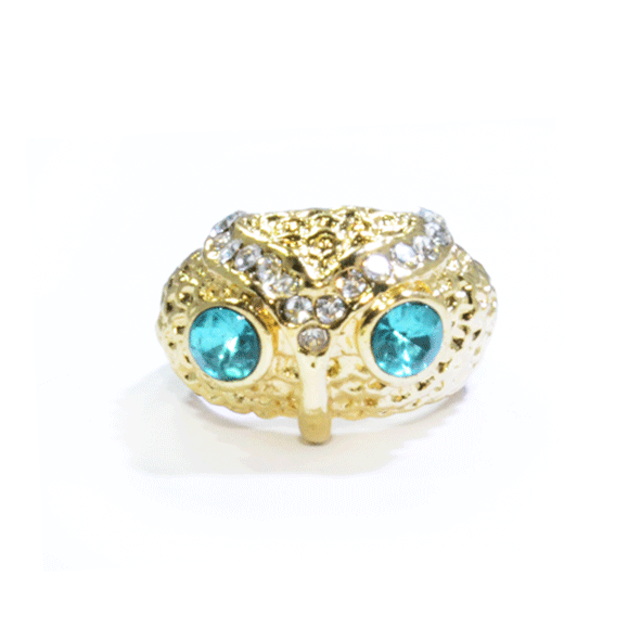 CRYSTAL OWL RING - product image  