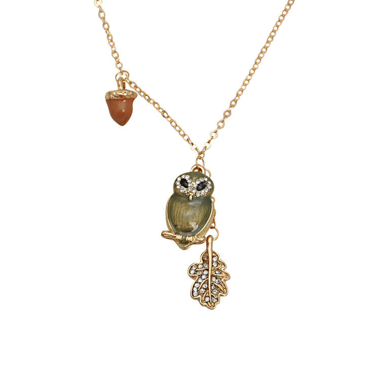 CRYSTAL OWL NECKLACE - product image  