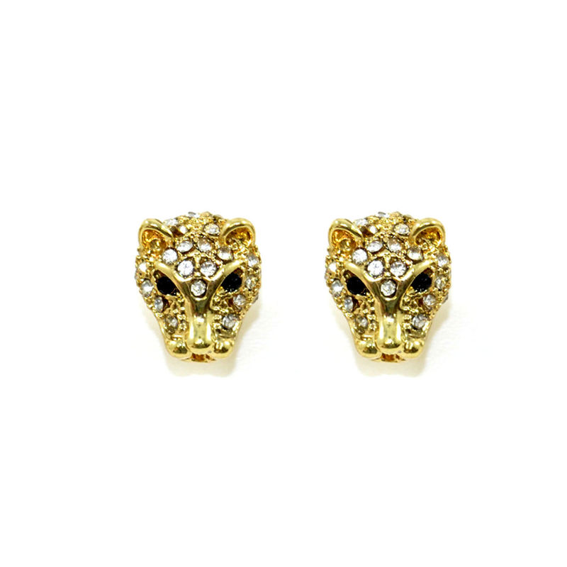 CRYSTAL LEOPARD EARRINGS - product image  