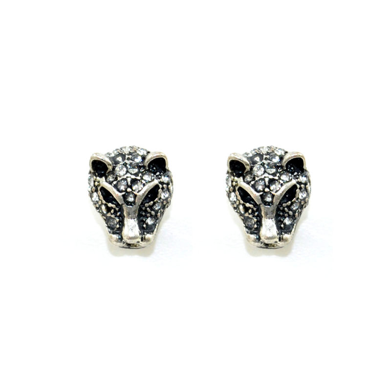 CRYSTAL LEOPARD EARRINGS - product image  