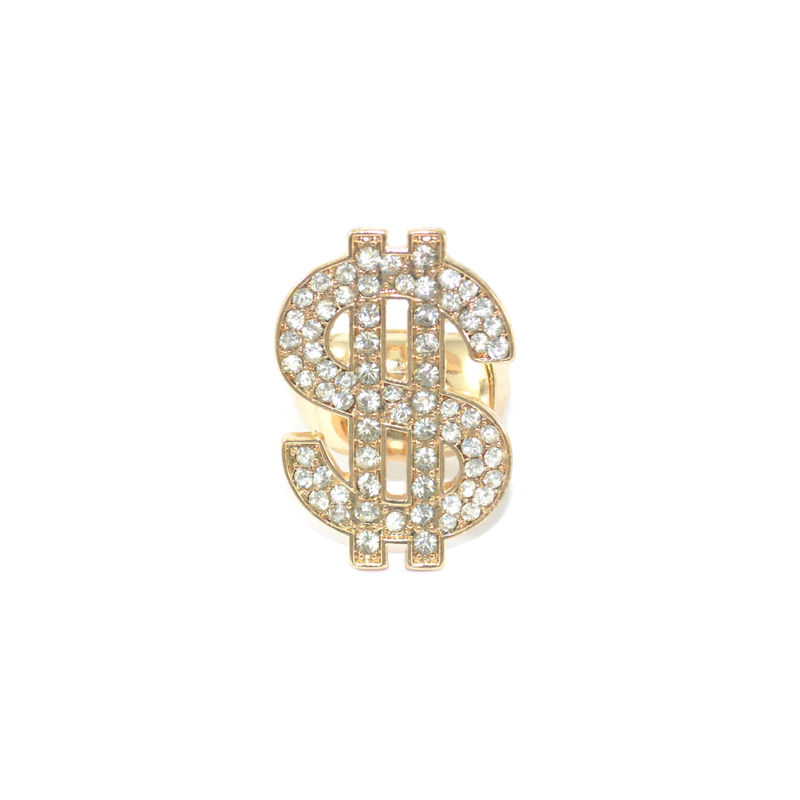 CRYSTAL DOLLAR SIGN RING - product image  
