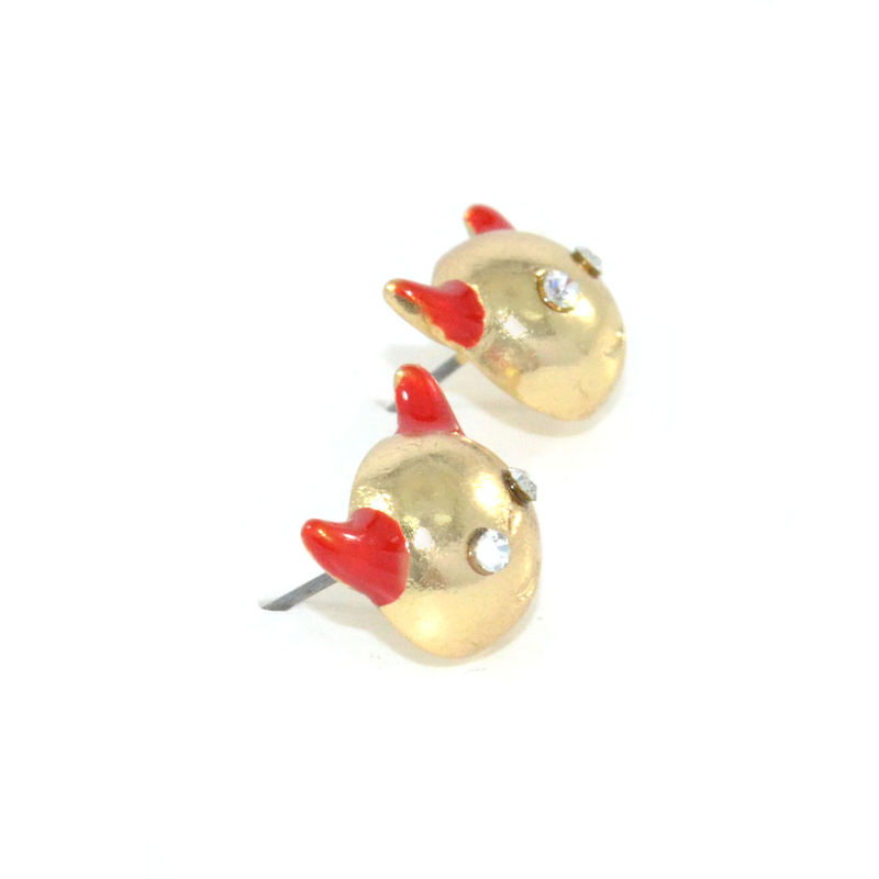 CRYSTAL DEVIL EARRINGS - product image  