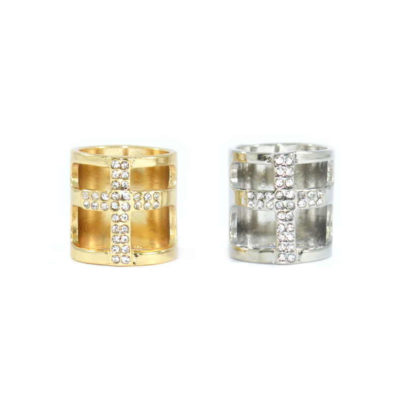 CRYSTAL CROSS RING - product image  