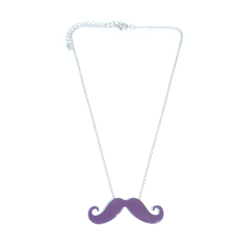 SHINY MUSTACHE NECKLACE - product image  