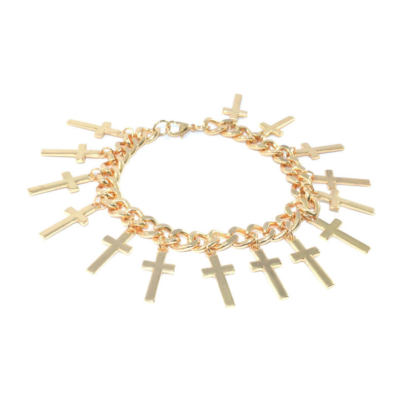 SHINY MULTI CROSS BRACELET - product image  