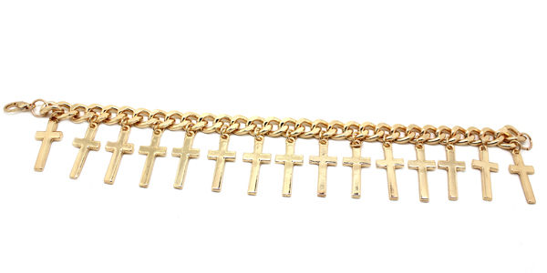 SHINY MULTI CROSS BRACELET - product image  