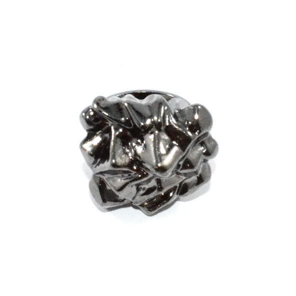 SHINY METAL IRREGULAR SURFACE RING - product image  