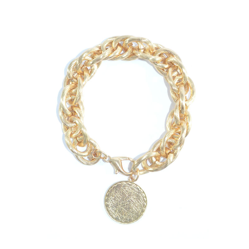 SCRATCH MEDAL CHAIN LINK BRACELET - product image  