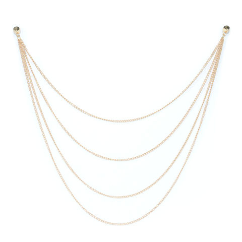 ROUND,PYRAMID,STUD,MULTI,CHAIN,EARRING