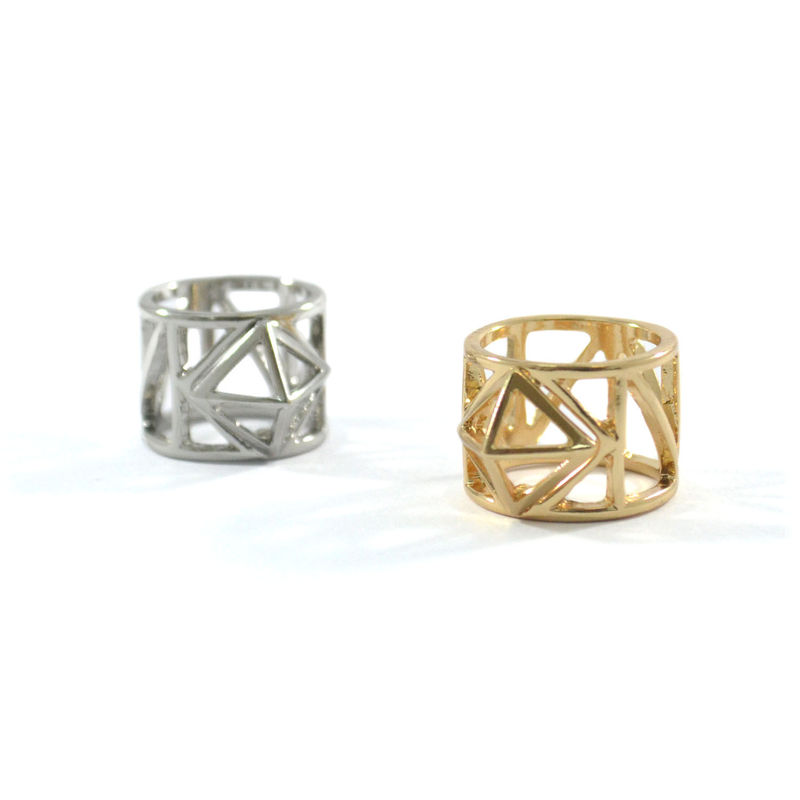 PYRAMID METAL WIRE RING - product image  