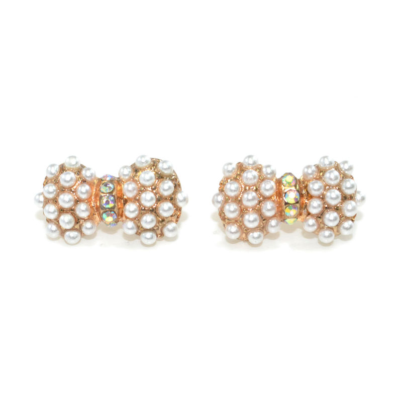 PEARL AND CRYSTAL EARRINGS - product image  