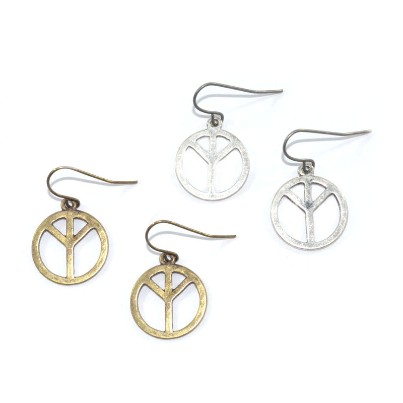 PEACE SIGN EARRINGS - product image  