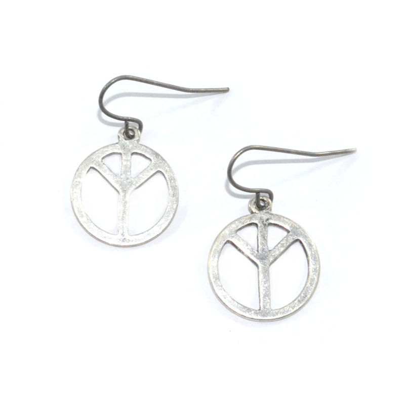 PEACE SIGN EARRINGS - product image  