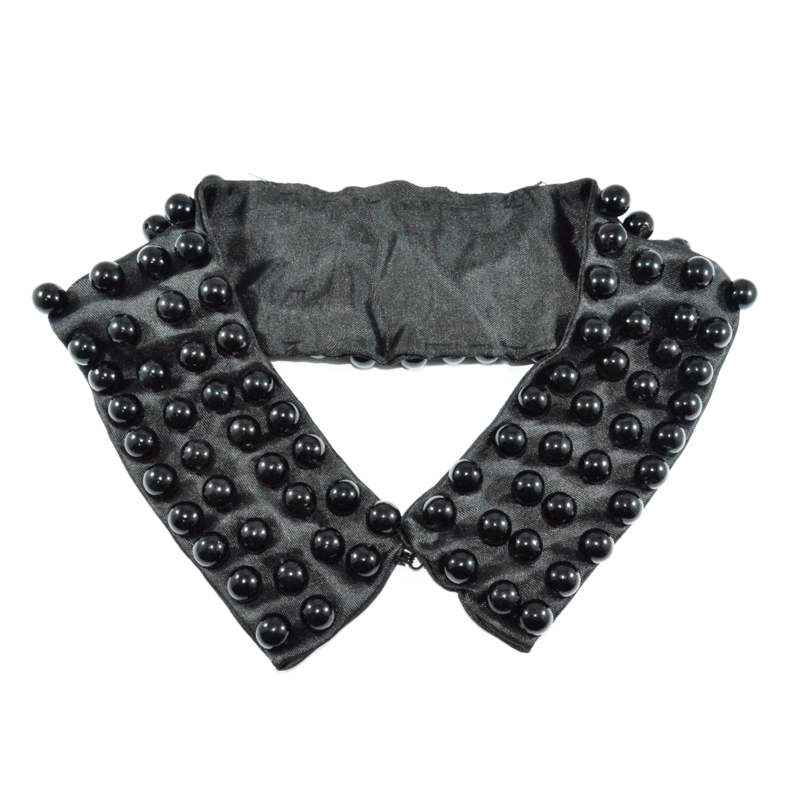 PARALLEL BLACK BEADS COLLAR - product image  