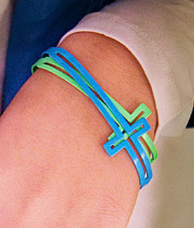 NEON CROSS BANGLE - product image  