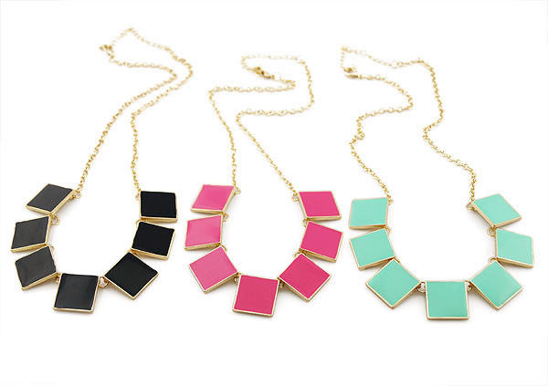 MULTI SQUARE NECKLACE - product images