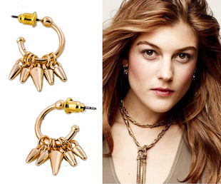 MULTI SPIKE DROP EARRINGS - product image  