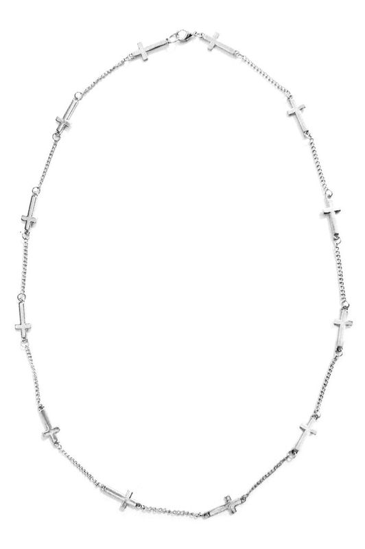 MULTI MINI CROSS NECKLACE - product images