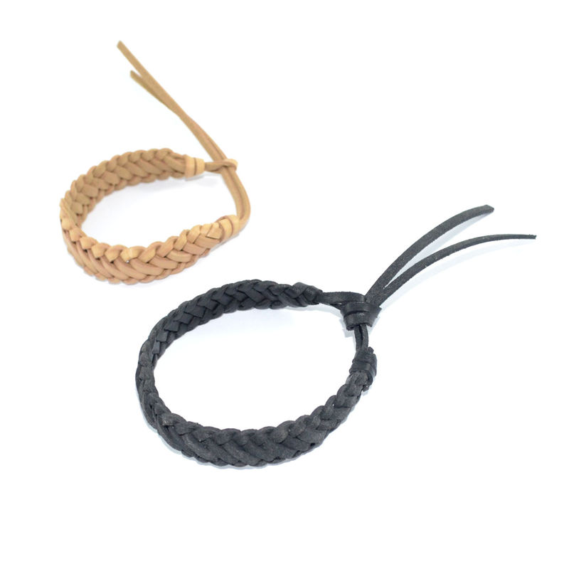 MINIMAL WOVEN FAUX LEATHER BRACELET - product image  