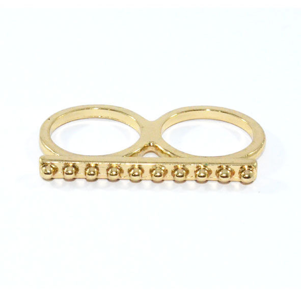 MINIMAL STUD DOUBLE RING - product image  