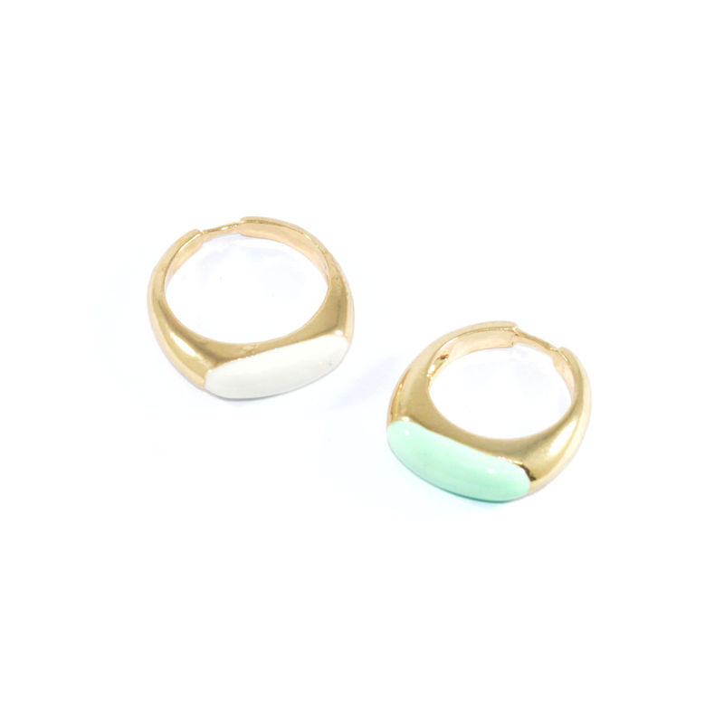 MINIMAL OVAL GEM RING - product image  