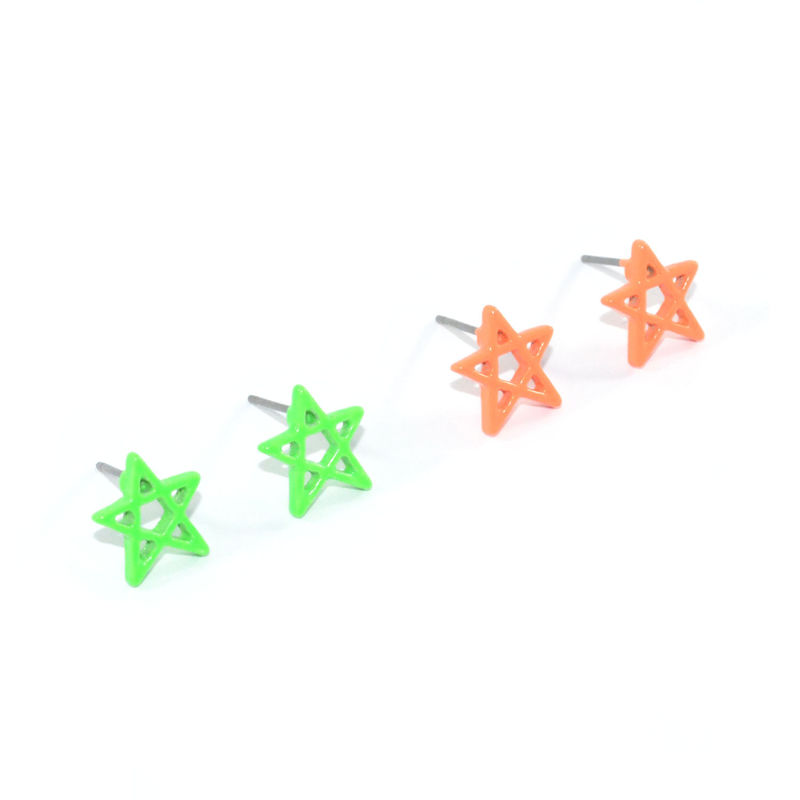 MINIMAL NEON STAR EARRINGS - product image  